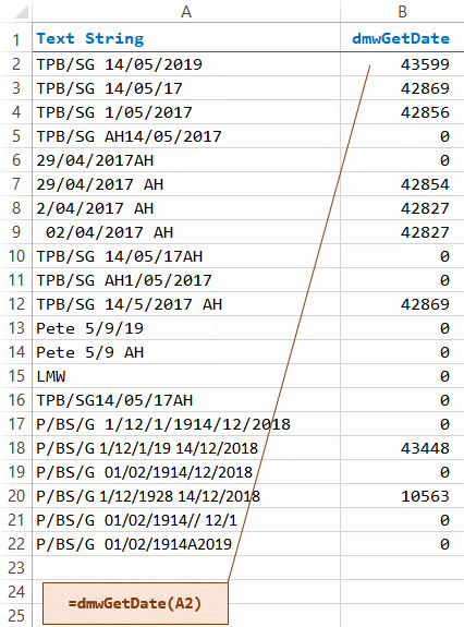 Application of VBA function in Excel formula