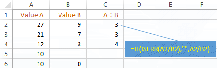 Processing Excel Div by Zero error