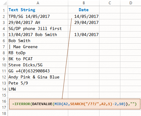 Application of Excel Short Date format