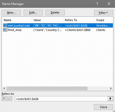 Excel paste special Validation