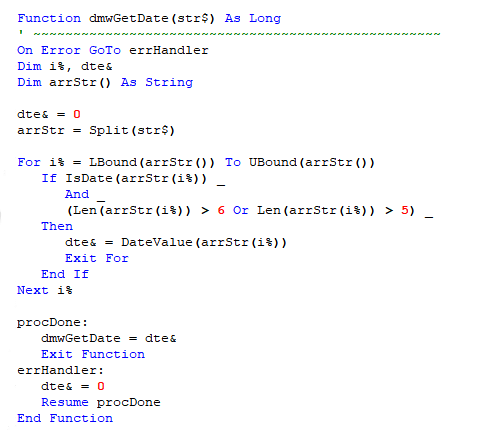 Custom Access date function