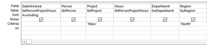 Access select query with AND filters
