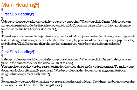 Manual white spacing between Word paragraphs